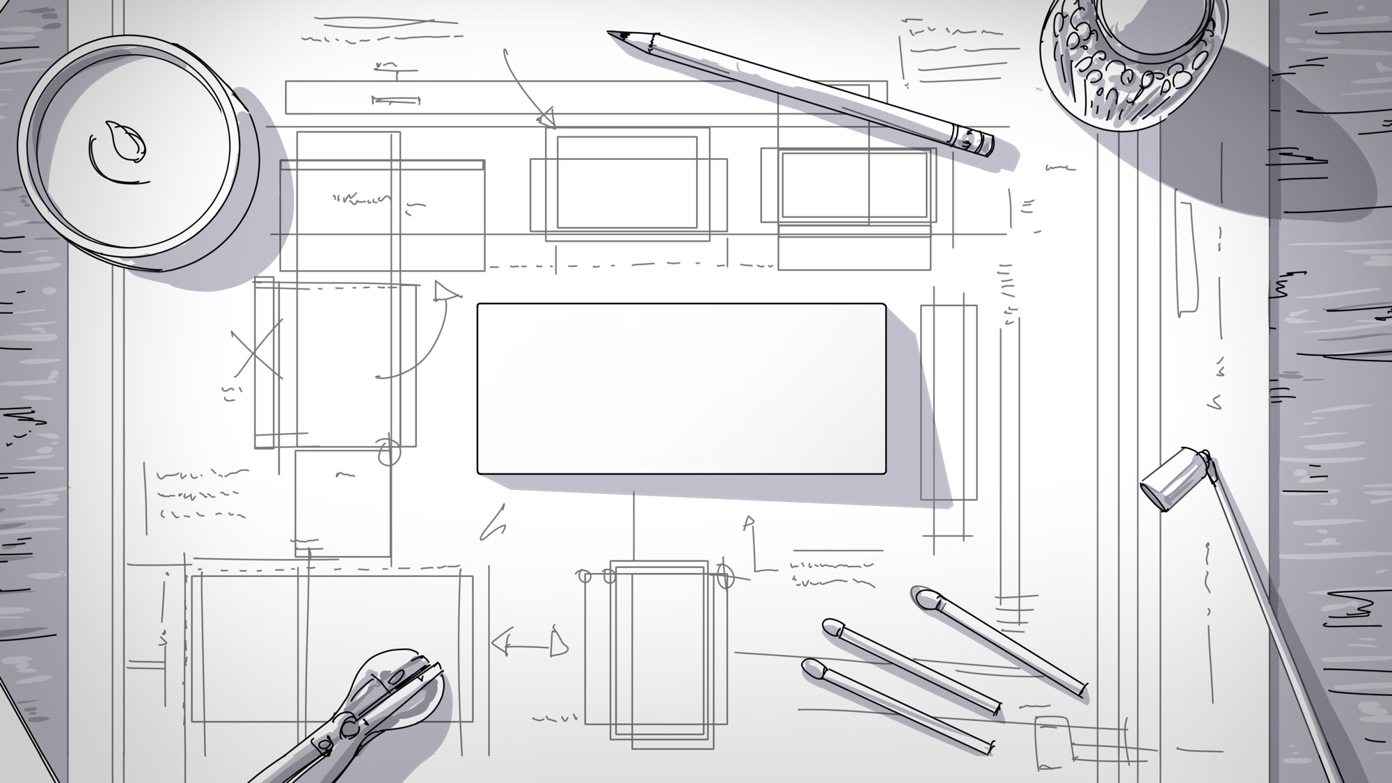 Storyboard: Craftsman Studio, blueprint