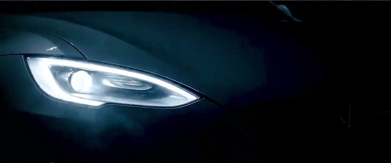 Final frame: Tesla headlight macro